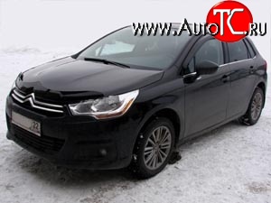 4 599 р. Дефлектор капота NovLine (хетчбек) CITROEN C4 B7 хэтчбэк 5 дв. (2011-2018)  с доставкой в г. Омск