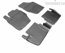 2 099 р. Комплект ковриков в салон Norplast Unidec  CITROEN C4  B7 (2013-2022), Peugeot 408 (2015-2022) (Цвет: черный)  с доставкой в г. Омск. Увеличить фотографию 1