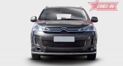 17 639 р. Защита переднего бампера одинарная Souz-96 Premium (d60) CITROEN C4 aircross (2012-2017)  с доставкой в г. Омск. Увеличить фотографию 2