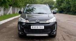 13 499 р. Одинарная защита переднего бампера диаметром 76 мм SLITKOFF CITROEN C4 aircross (2012-2017)  с доставкой в г. Омск. Увеличить фотографию 3