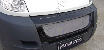 5 499 р. Решетка радиатора RA (с металлической сеткой)  CITROEN Jumper  250 (2006-2014) (Глянец под окраску, Неокрашенная)  с доставкой в г. Омск. Увеличить фотографию 1