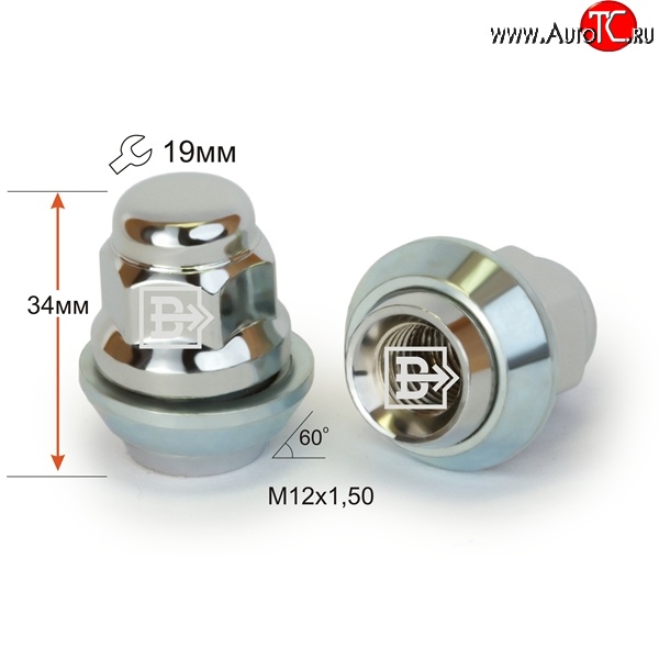 172 р. Колёсная гайка Вектор M12 1.5    с доставкой в г. Омск