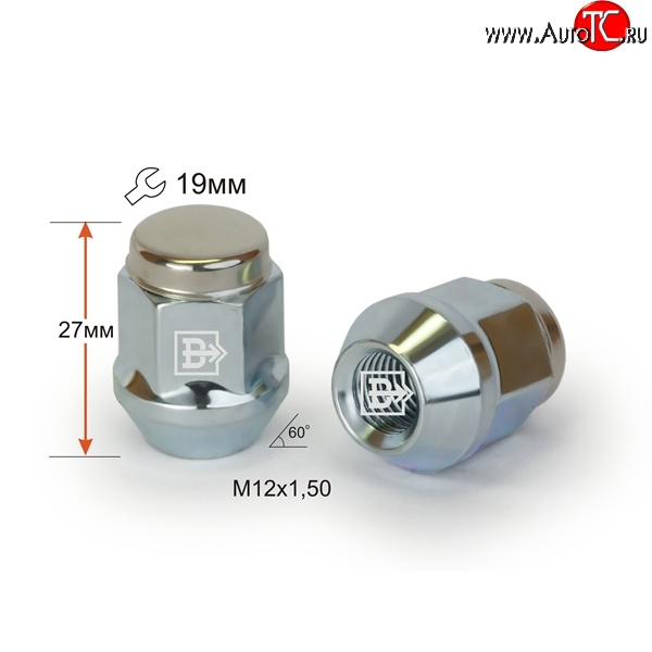 191 р. Колёсная гайка Вектор M12 1.5    с доставкой в г. Омск