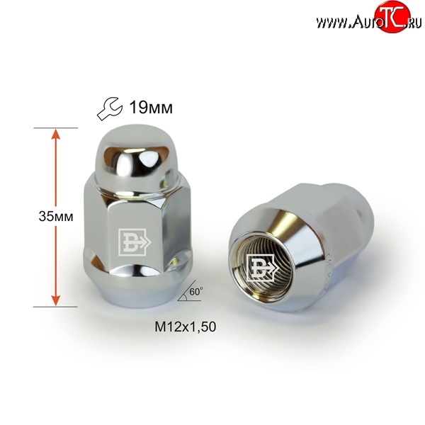 59 р. Колёсная гайка Вектор M12 1.5    с доставкой в г. Омск