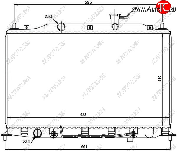 6 949 р. Радиатор двигателя SAT (пластинчатый,1.6, МКПП/АКПП) Hyundai Accent седан ТагАЗ (2001-2012)  с доставкой в г. Омск