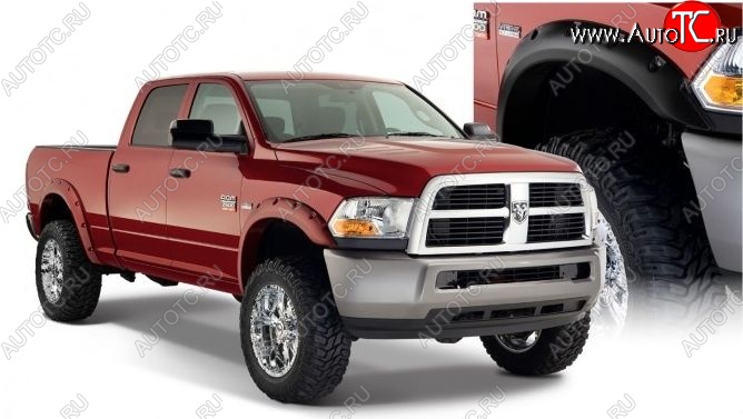 23 749 р. Накладки на колёсные арки BUSHWACKER DESIGN Dodge Ram DJ, DS (2008-2012) (Неокрашенные)  с доставкой в г. Омск