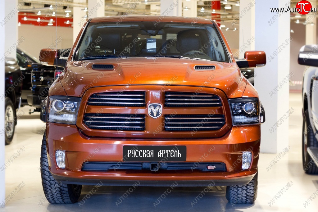 799 р. Реснички на фары RA  Dodge Ram  DJ, DS (2008-2012) (Неокрашенные)  с доставкой в г. Омск