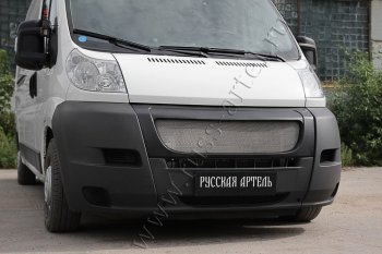 6 249 р. Решетка радиатора РА  Fiat Ducato  250 (2006-2014) (Сетка алюминиевая, неокрашенная)  с доставкой в г. Омск. Увеличить фотографию 2