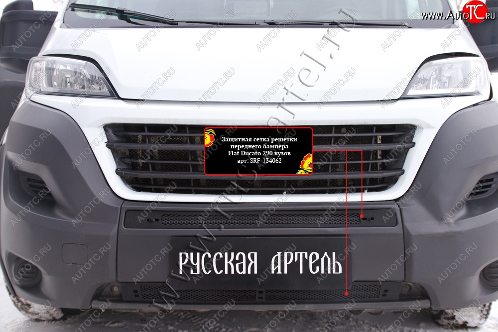 2 249 р. Защитная сетка решетки переднего бампера RA Fiat Ducato 290 (2014-2024)  с доставкой в г. Омск