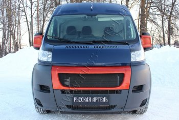 Реснички на фары (глянец) RA Fiat (Фиат) Ducato (Дукато)  250 (2006-2014) 250