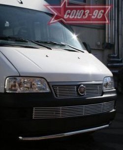 11 564 р. Защита переднего бампера одинарная Souz-96 (d60) Fiat Ducato 250 (2006-2014)  с доставкой в г. Омск. Увеличить фотографию 2