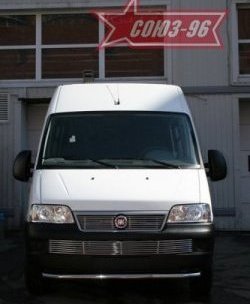 11 564 р. Защита переднего бампера одинарная Souz-96 (d60) Fiat Ducato 250 (2006-2014)  с доставкой в г. Омск. Увеличить фотографию 3