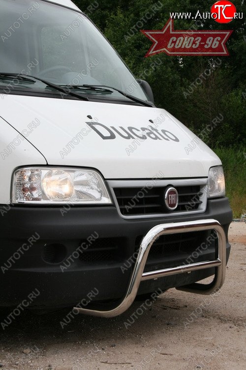 10 844 р. Защита переднего бампера Souz-96 (d60) Fiat Ducato 250 (2006-2014)  с доставкой в г. Омск