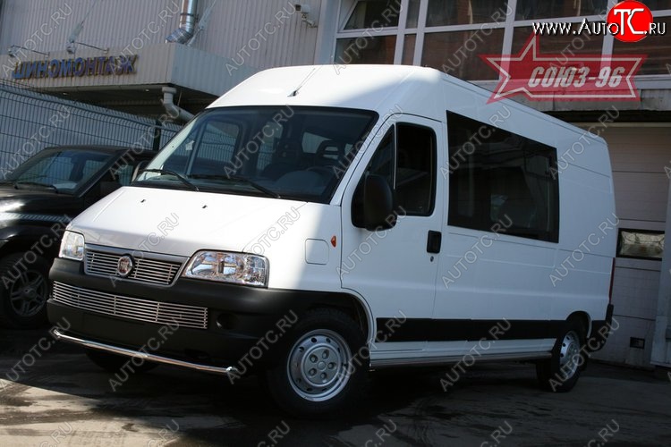 11 564 р. Защита переднего бампера одинарная Souz-96 (d60) Fiat Ducato 250 (2006-2014)  с доставкой в г. Омск