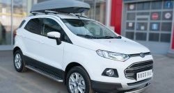 15 599 р. Защита переднего бампера (2 трубыØ63 и 42 мм, нержавейка) SLITKOFF Ford EcoSport дорестайлинг (2013-2019)  с доставкой в г. Омск. Увеличить фотографию 3