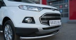 13 799 р. Одинарная защита переднего бампера диаметром 63 мм SLITKOFF Ford EcoSport дорестайлинг (2013-2019)  с доставкой в г. Омск. Увеличить фотографию 2