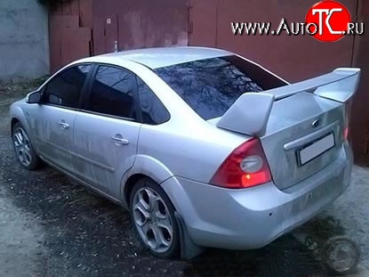 6 549 р. Спойлер EVO Design Ford Focus 2 седан рестайлинг (2007-2011) (Неокрашенный)  с доставкой в г. Омск