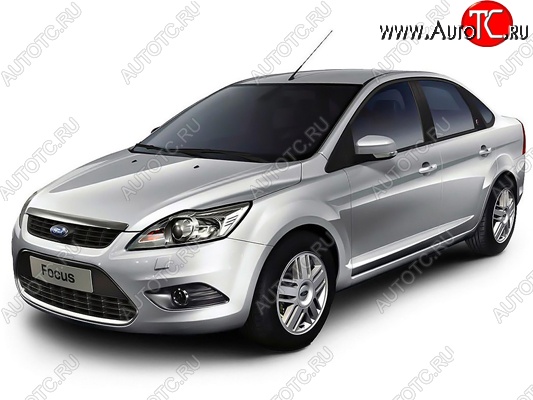 3 659 р. Бампер передний Ford Focus 2 седан рестайлинг (2007-2011) (Окрашенный)  с доставкой в г. Омск