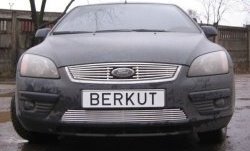 4 999 р. Декоративная вставка решетки радиатора Berkut  Ford Focus  2 (2004-2008)  седан дорестайлинг, универсал дорестайлинг, хэтчбэк 3 дв. дорестайлинг, хэтчбэк 5 дв. дорестайлинг  с доставкой в г. Омск. Увеличить фотографию 1