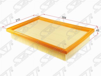 Фильтр воздушный двигателя SAT (304х210х45 mm) Ford (Форд) Galaxy (Галакси)  WGR (1995-2000), Seat (Сеат) Alhambra (Алхамбра)  7M (1996-2000), Volkswagen (Волксваген) Sharan (Шаран) ( 7M8,  7M9,  7M6) (1995-2010)