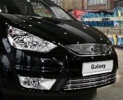 3 914 р. Декоративная вставка решетки радиатора Novline Ford Galaxy 2 дорестайлинг (2006-2010)  с доставкой в г. Омск. Увеличить фотографию 1