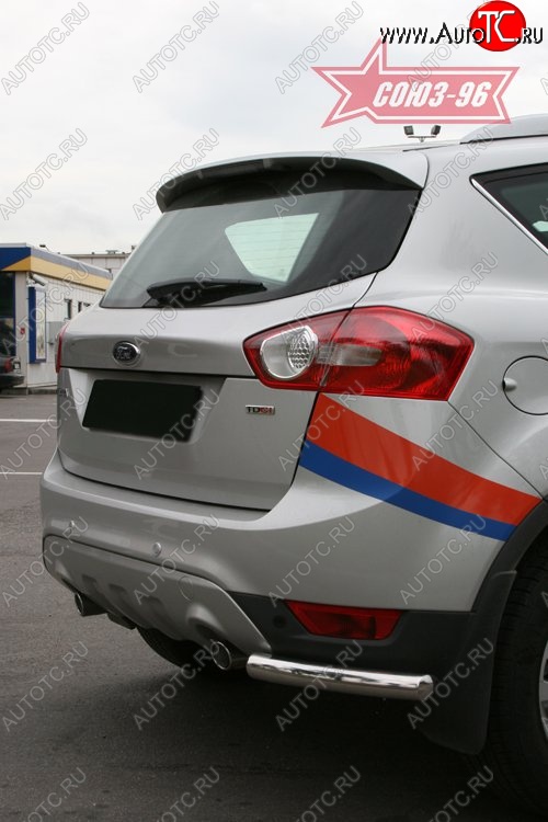 7 649 р. ЗЗащита заднего бампера Souz-96 (d60 mm) Ford Kuga 1 (2008-2013)  с доставкой в г. Омск