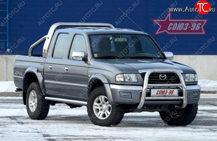 20 114 р. Защита переднего бампера Souz-96 (d76) Ford Ranger (2006-2009)  с доставкой в г. Омск