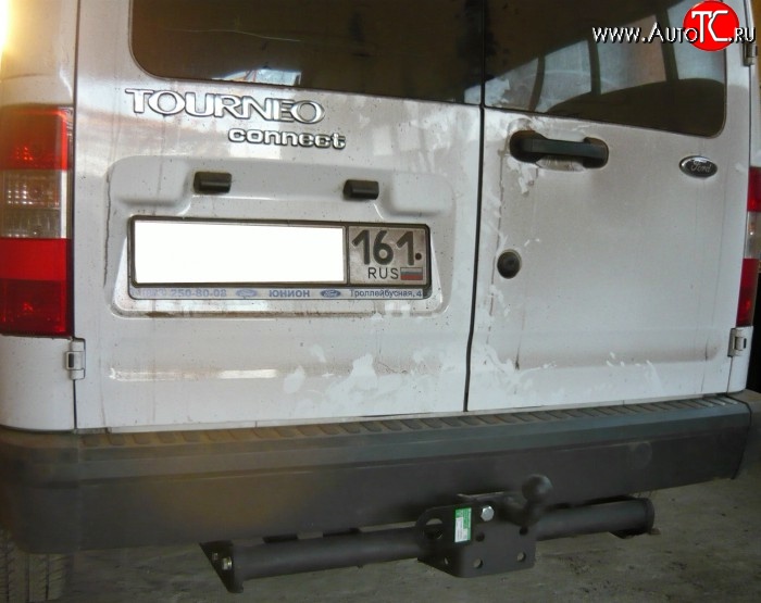 8 799 р. Фаркоп Лидер Плюс (до 1200 кг)  Ford Tourneo Connect (2002-2007) дорестайлинг (Без электропакета)  с доставкой в г. Омск