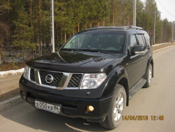 3 599 р. Молдинги дверей RA (узкие, комплект)  Nissan Pathfinder  R51 (2004-2014) дорестайлинг, рестайлинг (Поверхность глянец (под окраску), Неокрашенные)  с доставкой в г. Омск. Увеличить фотографию 9