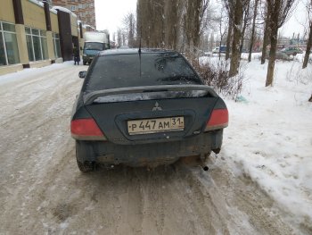 3 999 р. Средний спойлер 2.0 стандарт Mitsubishi Lancer 9 2-ой рестайлинг седан (2005-2009) (Без места под стоп-сигнал, Неокрашенный)  с доставкой в г. Омск. Увеличить фотографию 8