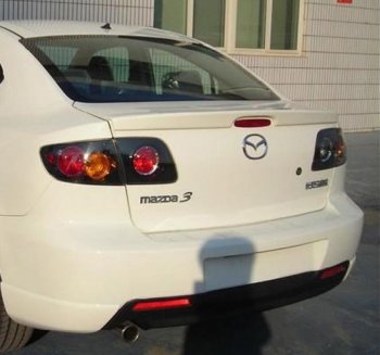 2 799 р. Лип спойлер Drive  Mazda 3/Axela  BK (2003-2009) дорестайлинг седан, рестайлинг седан (Неокрашенный)  с доставкой в г. Омск. Увеличить фотографию 3