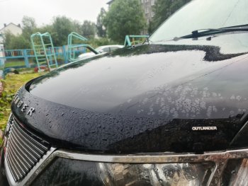 2 879 р. Дефлектор капота NovLine  Mitsubishi Outlander  XL (2005-2009) (CW)  дорестайлинг  с доставкой в г. Омск. Увеличить фотографию 4