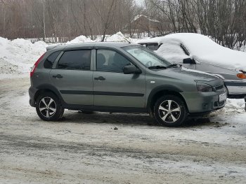 979 р. Арки крыльев Автостайл™ (декоративные, под установку с порогами, имеющие заходы на заднюю арку) Лада Калина 1119 хэтчбек (2004-2013) (Поверхность шагрень)  с доставкой в г. Омск. Увеличить фотографию 6