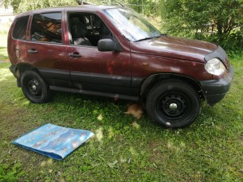 1 069 р. Пороги накладки Autodemic  Chevrolet Niva  2123 (2002-2008), Лада 2123 (Нива Шевроле) (2002-2008) (Текстурная поверхность)  с доставкой в г. Омск. Увеличить фотографию 6