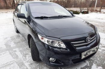 699 р. Комплект ресничек на фары Sport  Toyota Corolla  E150 (2006-2010) седан дорестайлинг (Неокрашенные)  с доставкой в г. Омск. Увеличить фотографию 18