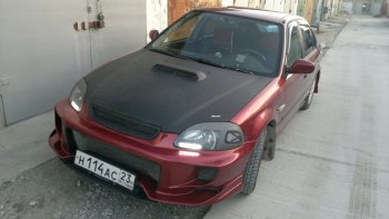 7 299 р. Передний бампер VeilSide Honda Civic EJ,EK,EM седан дорестайлинг (1995-1998) (кузов: седан)  с доставкой в г. Омск. Увеличить фотографию 4