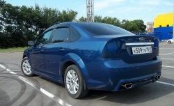 4 199 р. Пороги накладки FT Ford Focus 2 хэтчбэк 5 дв. рестайлинг (2007-2011) (Неокрашенные)  с доставкой в г. Омск. Увеличить фотографию 3