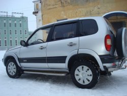 1 069 р. Пороги накладки KURAJ Chevrolet Niva 2123 дорестайлинг (2002-2008) (Глянец, Неокрашенные)  с доставкой в г. Омск. Увеличить фотографию 1