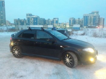 2 569 р. Пороги накладки Атланта  Chevrolet Lacetti  хэтчбек (2002-2013) (Неокрашенные)  с доставкой в г. Омск. Увеличить фотографию 4