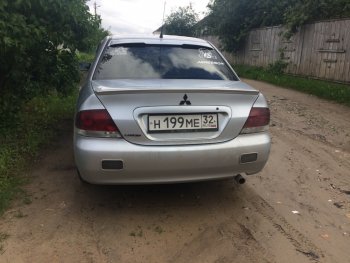 3 899 р. Лип спойлер Evo Mitsubishi Lancer 9 2-ой рестайлинг седан (2005-2009) (Неокрашенный)  с доставкой в г. Омск. Увеличить фотографию 9