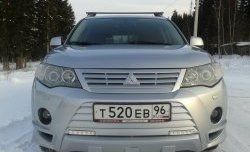 2 849 р. Накладка переднего бампера Sport Mitsubishi Outlander XL (CW)  дорестайлинг (2005-2009) (Неокрашенная)  с доставкой в г. Омск. Увеличить фотографию 9