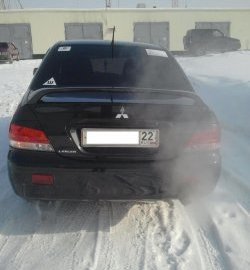 3 999 р. Средний спойлер 2.0 стандарт Mitsubishi Lancer 9 2-ой рестайлинг седан (2005-2009) (Без места под стоп-сигнал, Неокрашенный)  с доставкой в г. Омск. Увеличить фотографию 4