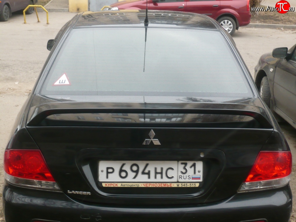 4 089 р. Средний спойлер 2.0 стандарт  Mitsubishi Lancer  9 CS (2003-2009) седан 1-ый рестайлинг, седан 2-ой рестайлинг (Неокрашенный)  с доставкой в г. Омск