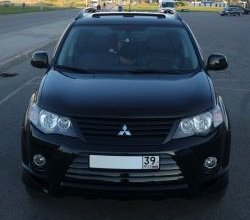 2 849 р. Накладка переднего бампера Sport Mitsubishi Outlander XL (CW)  дорестайлинг (2005-2009) (Неокрашенная)  с доставкой в г. Омск. Увеличить фотографию 13