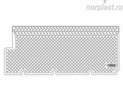 1 679 р. Коврик салонный Norplast (задний)  ГАЗ ГАЗель  2705 (1995-2010) дорестайлинг цельнометаллический фургон, 1-ый рестайлинг цельнометаллический фургон (Черный)  с доставкой в г. Омск. Увеличить фотографию 2