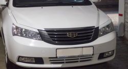 849 р. Реснички на фары Кураж Geely Emgrand EC7 седан дорестайлинг (2009-2016) (Неокрашенные)  с доставкой в г. Омск. Увеличить фотографию 3