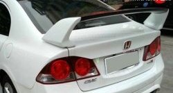 8 799 р. Спойлер M-VRS 2 Honda Civic FD седан дорестайлинг (2005-2008) (Неокрашенный)  с доставкой в г. Омск. Увеличить фотографию 2