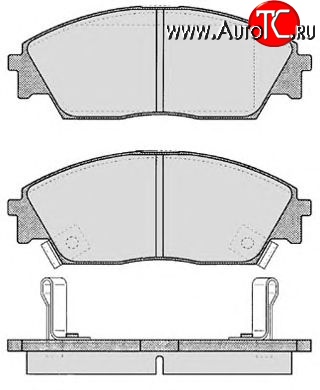 6 699 р. Передние тормозные колодки Tokico RN266M Honda Civic FD седан дорестайлинг (2005-2008)  с доставкой в г. Омск