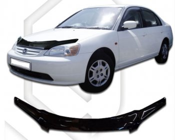 Дефлектор капота SD (EN2, ES9) CA-Plastiс Honda Civic ES седан дорестайлинг (2000-2003)