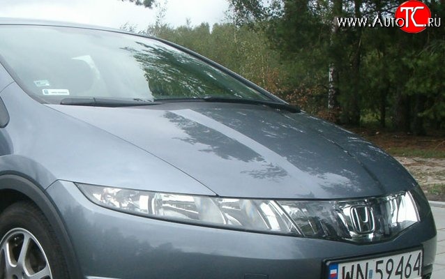 12 899 р. Пластиковый капот Standart Honda Civic FK,FN хэтчбэк 5 дв. дорестайлинг (2005-2008)  с доставкой в г. Омск